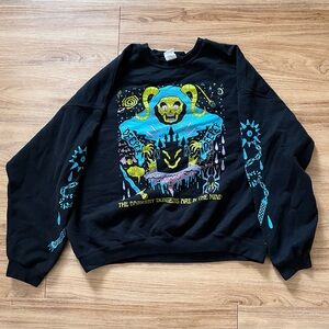 Wizard of Barge Gildan Black Graphic Sweatshirt